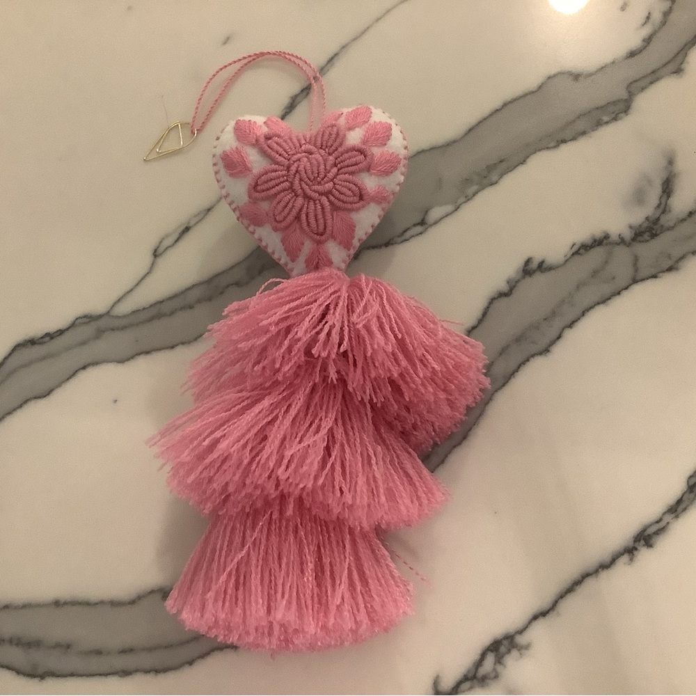 Pink handmade custom tassel